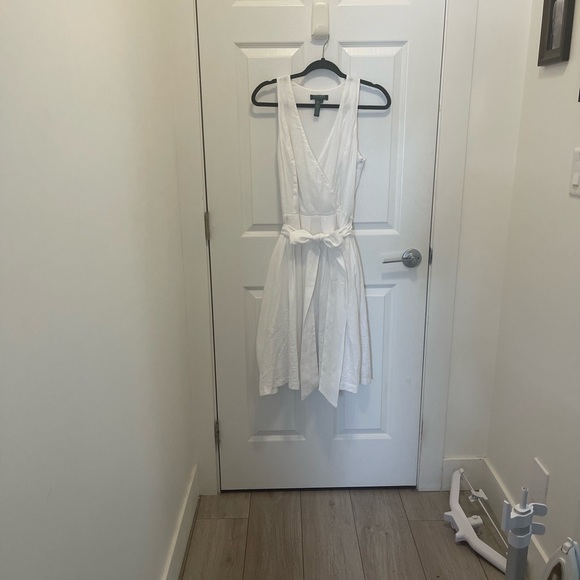 Ralph Lauren sleeveless white linen midi dress - Picture 4 of 7